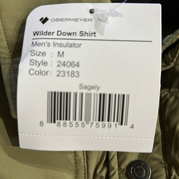 Obermeyer Olive Green Lightweight Shirt Jacket - Picture 5 of 9